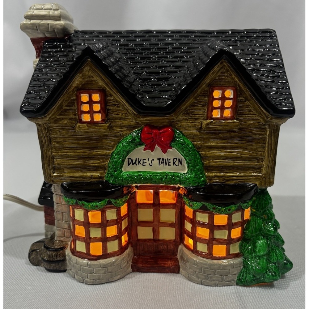 🍺Christmas‎ Giant Duke's Tavern Christmas Village Light Up - Picture 9 of 9